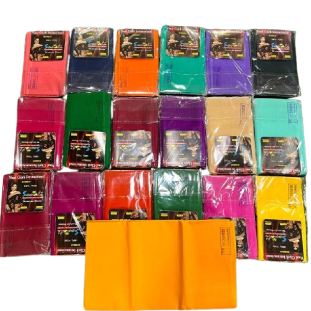 Sonali Vimal Petticoat Fabric Set (25 Pcs) – Premium Cotton, Assorted Colors, 2.5 Mtr Each