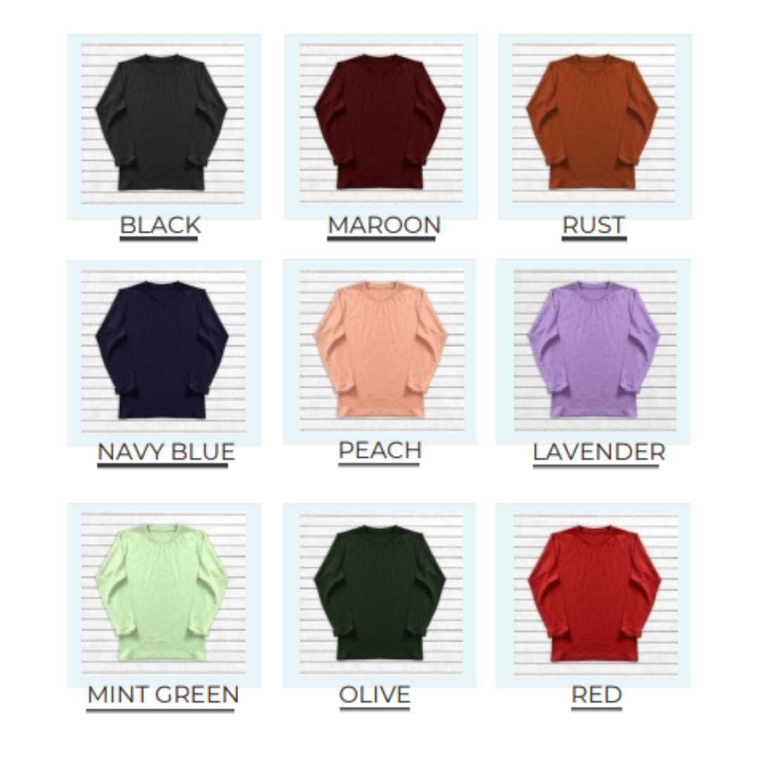 Premium 200 GSM Cotton Full Sleeve T-Shirts | 9 Colours | Sizes M–XL | MOQ 27 Pcs